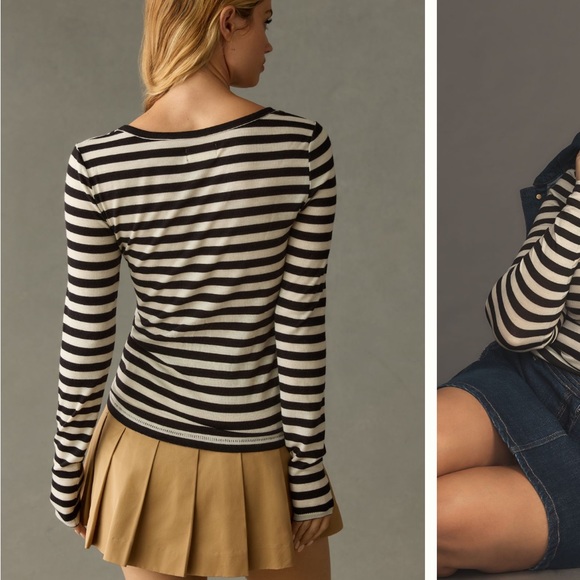 Mauve Long Sleeve Scoop Neck Top - Picture 2 of 3